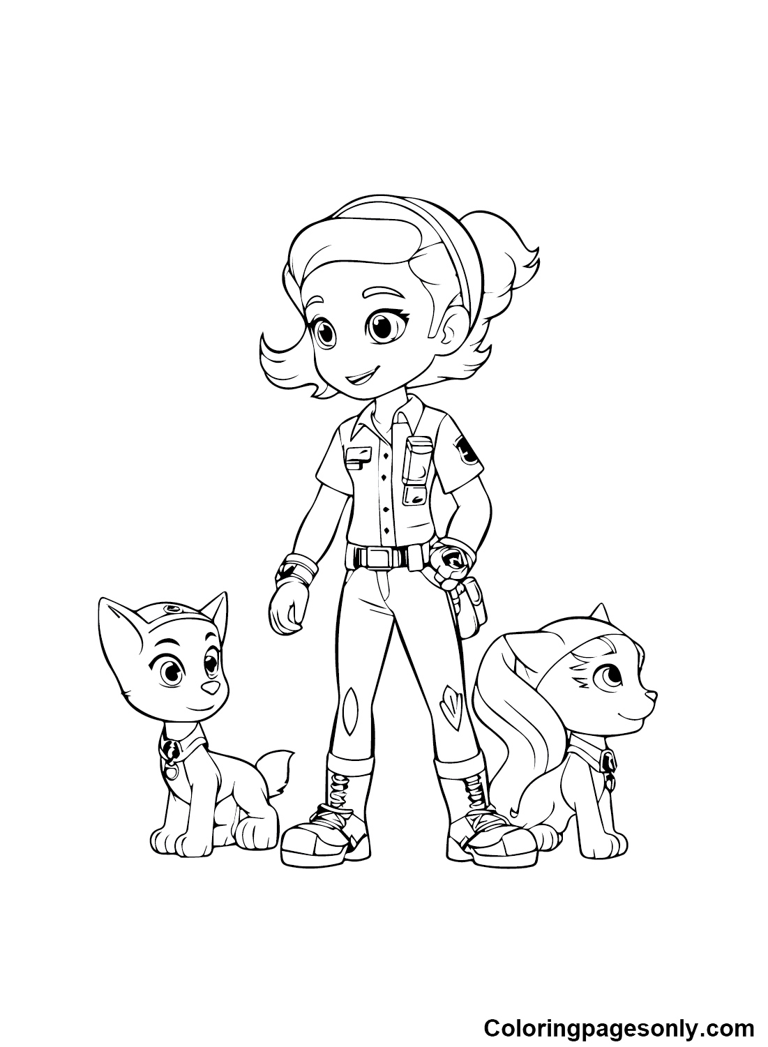 Rainbow Rangers Printable Coloring Page