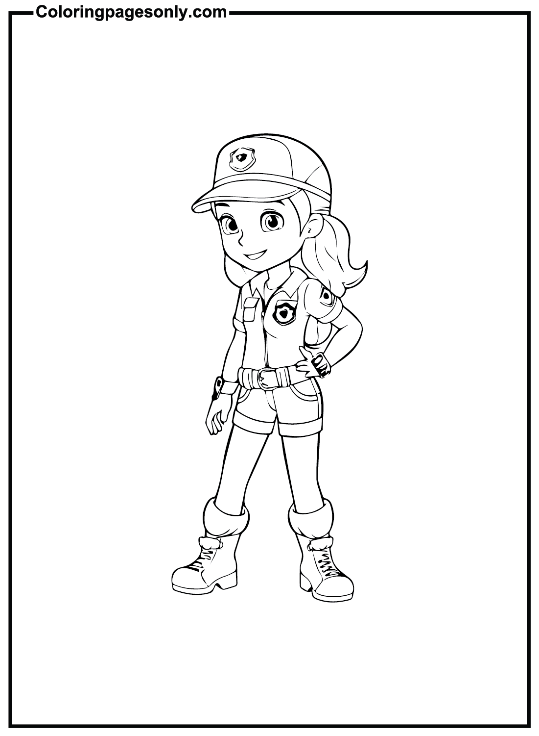 Rainbow Rangers For Kids Coloring Pages