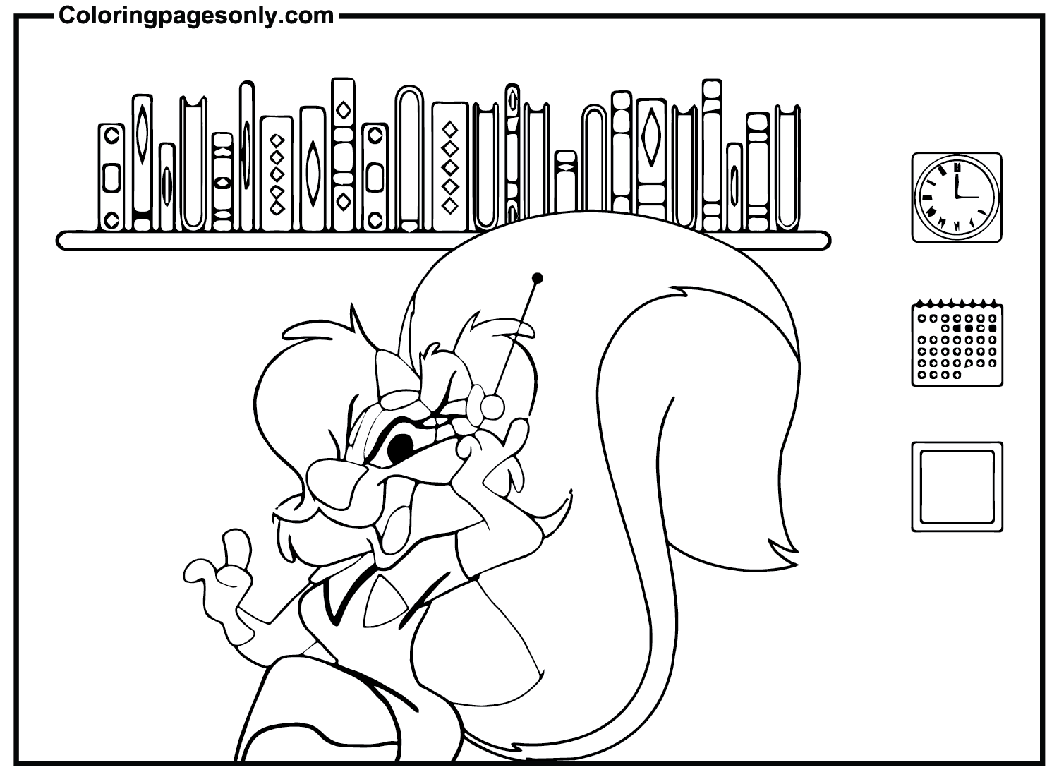 Sexy Fifi La Fume Coloring Pages