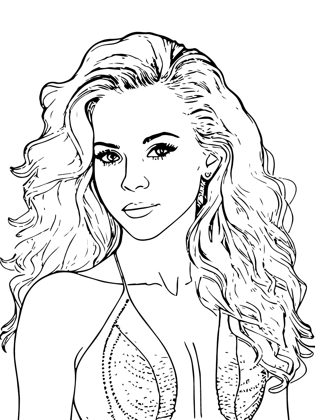 Shakira Pictures Coloring Pages