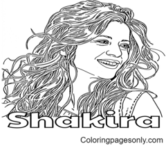Shakira Coloring Pages