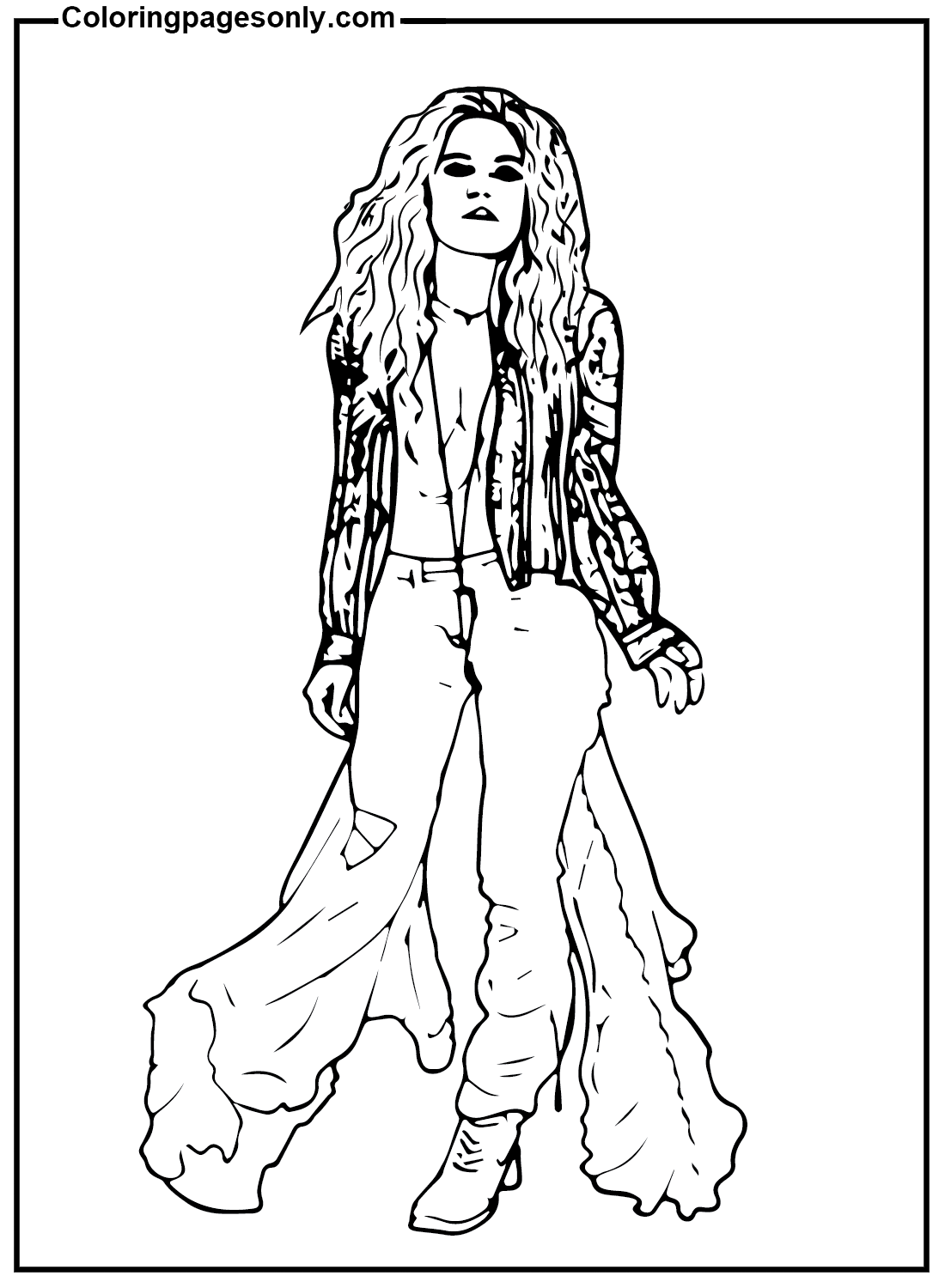 Shakira To Print Coloring Pages