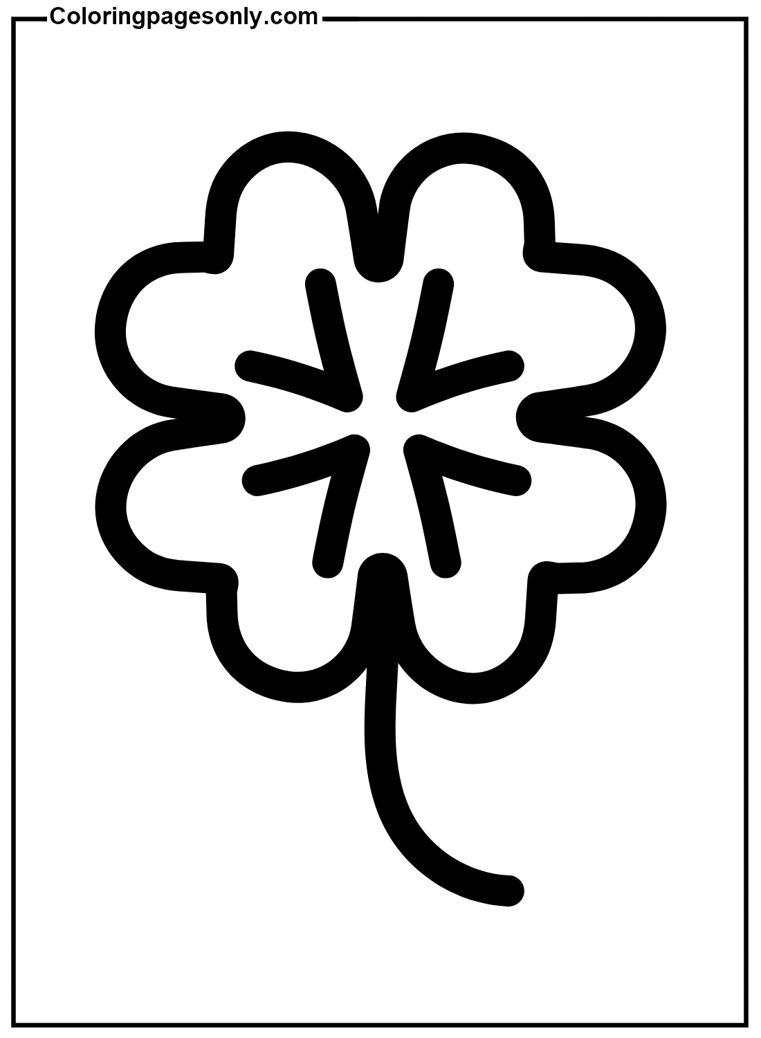 Shamrock To Print Coloring Pages