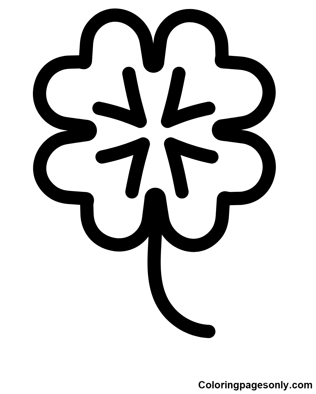 Shamrock to print Coloring Pages