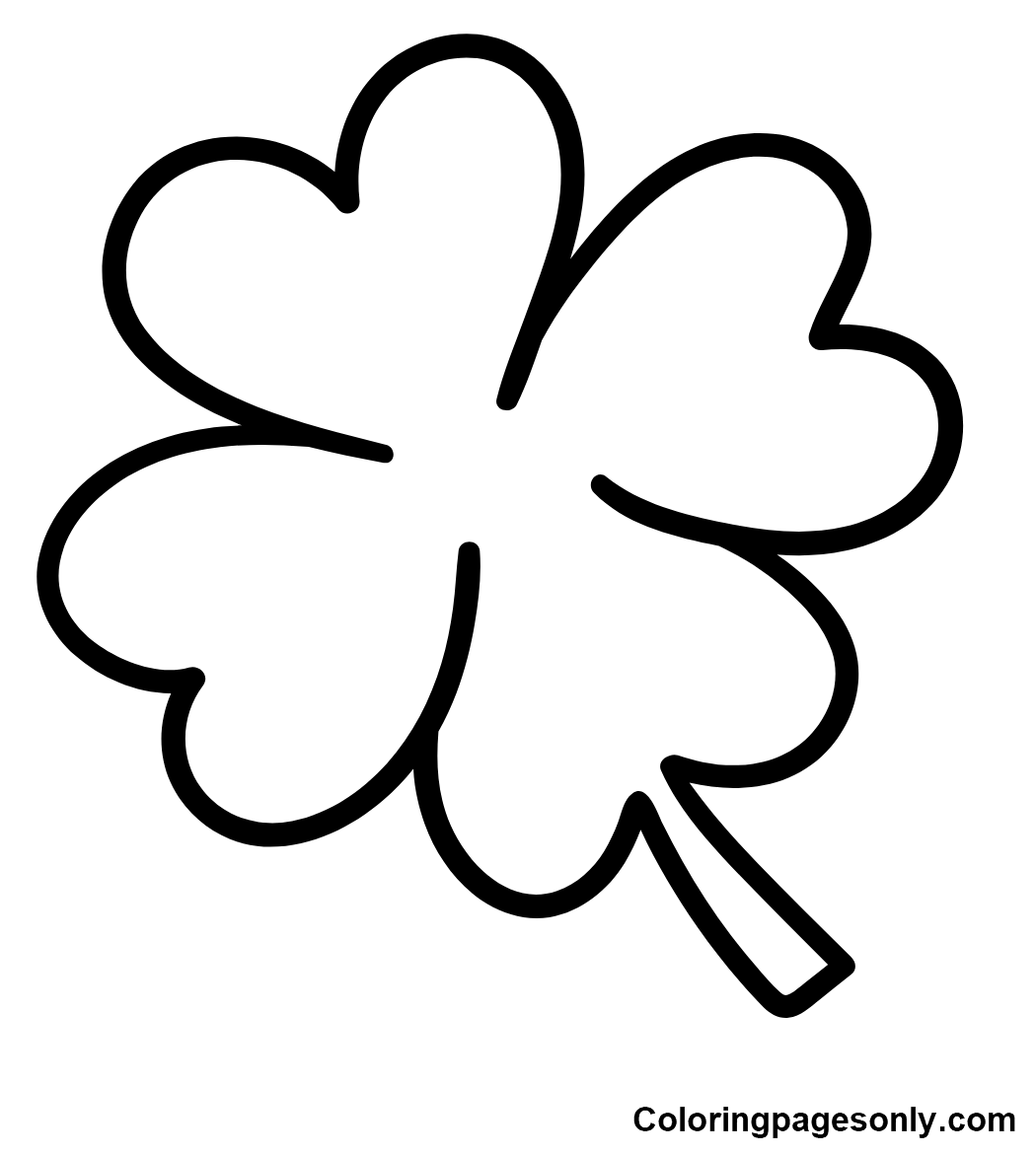 Shamrock for Kids Coloring Pages