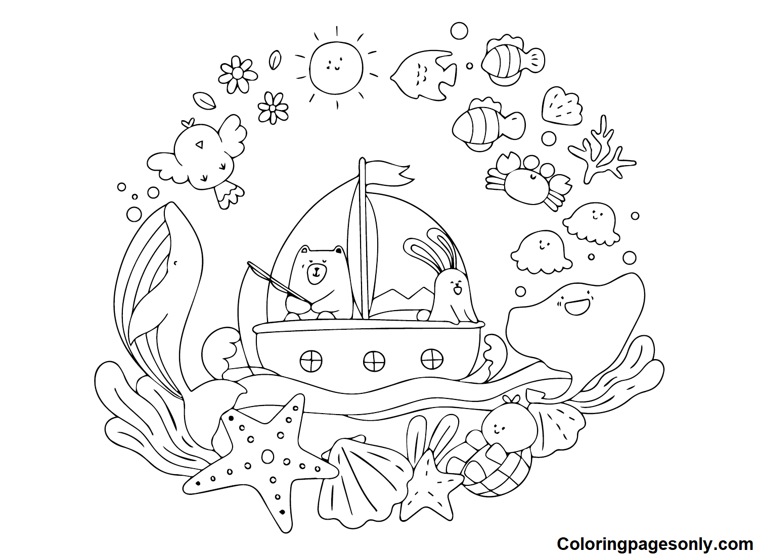Ship Pictures Coloring Pages