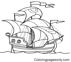 Ship Coloring Pages