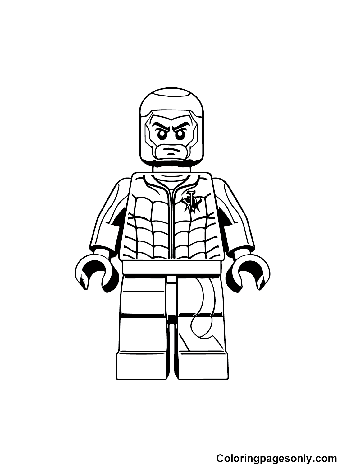 Spiderman Lego Coloring Pages
