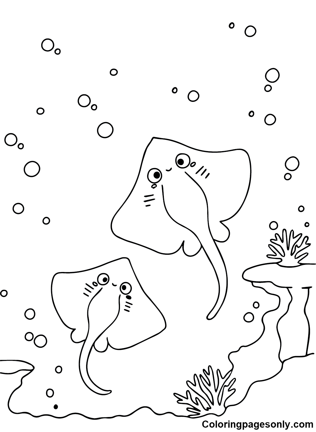 Stingray Sting Coloring Page
