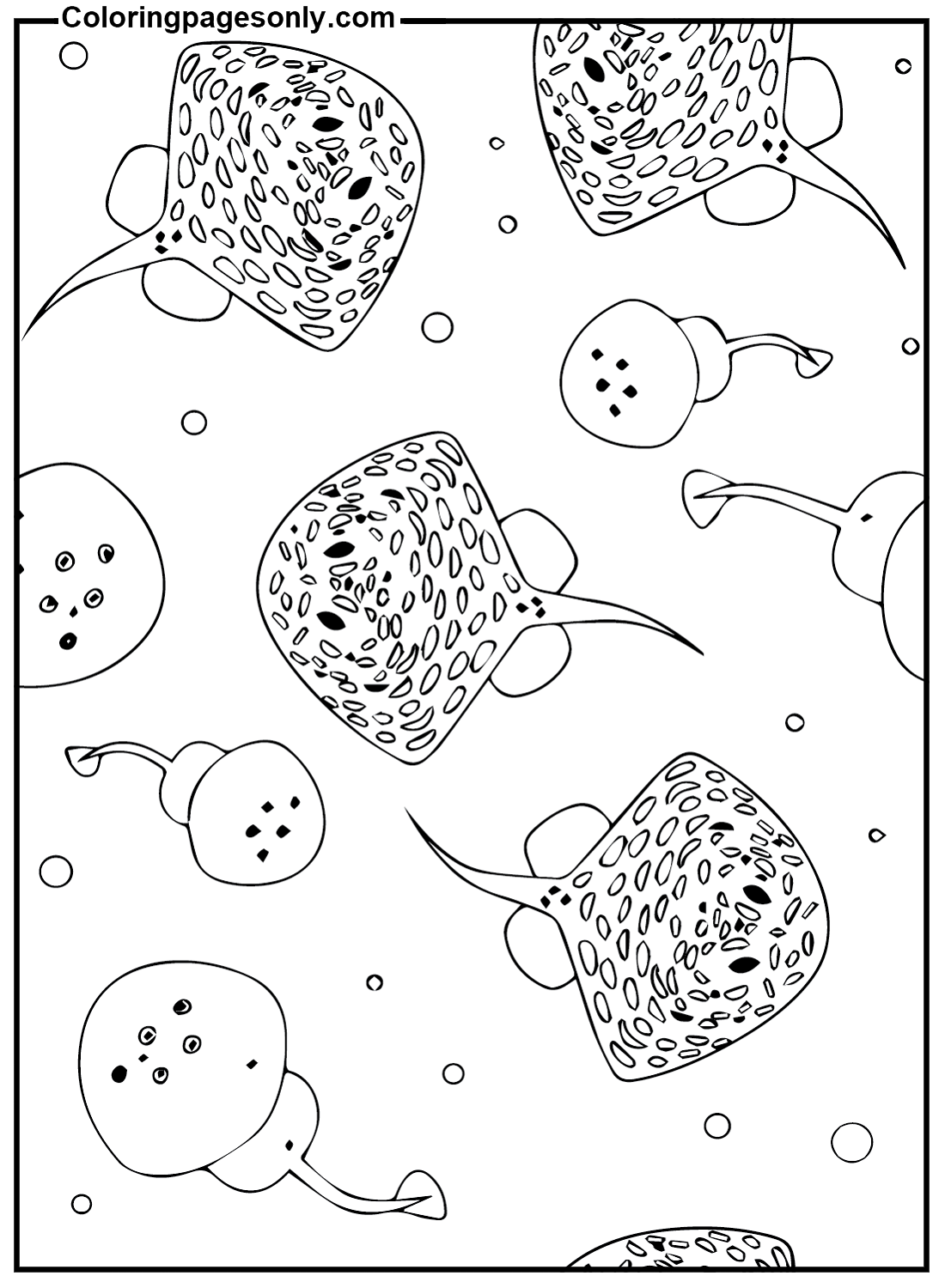 Stingray To Print Coloring Pages