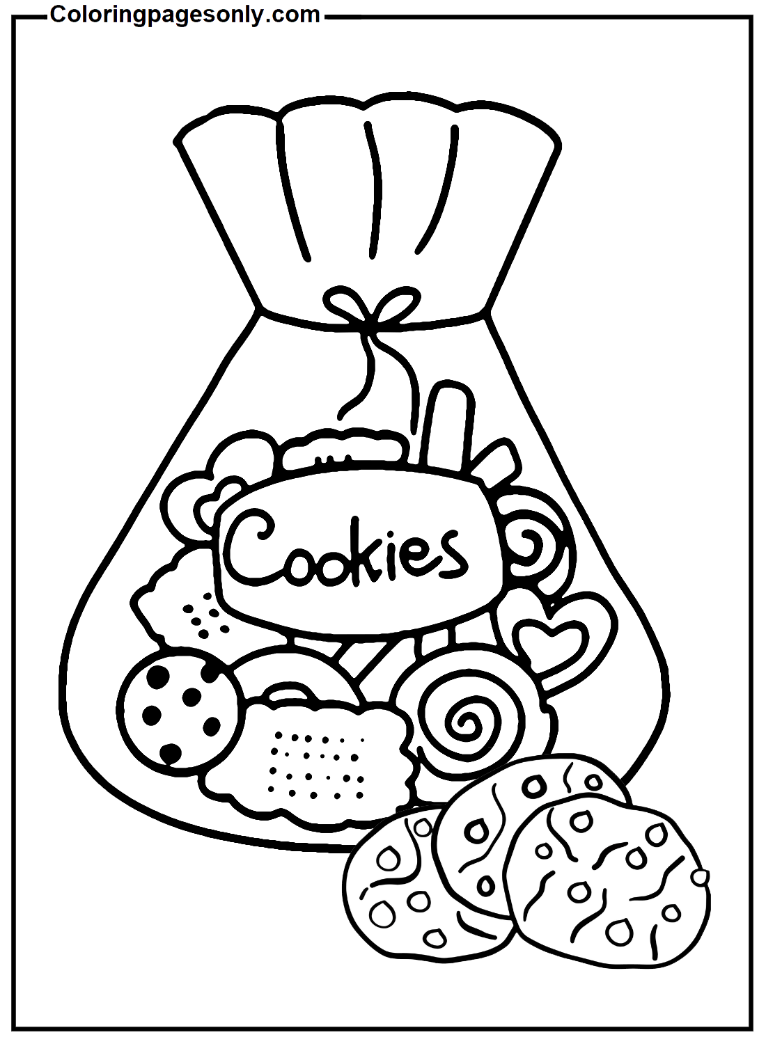 Sweet Cookies Coloring Pages