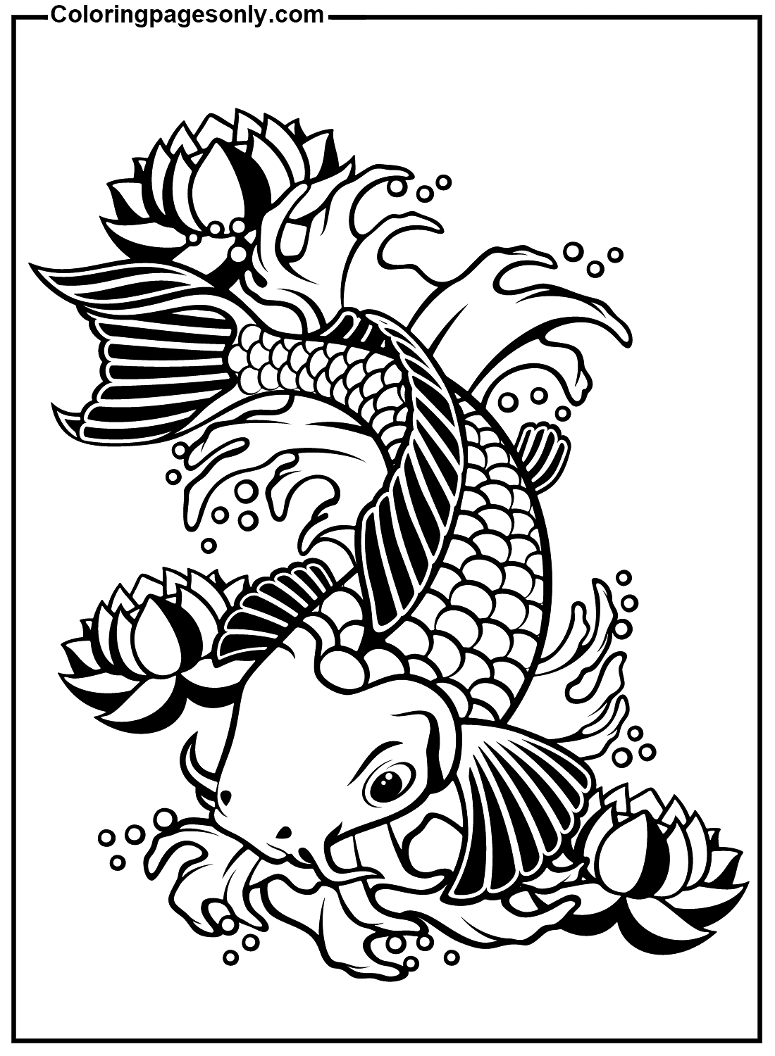 Pesce Koi tatuaggio da Pesce Koi