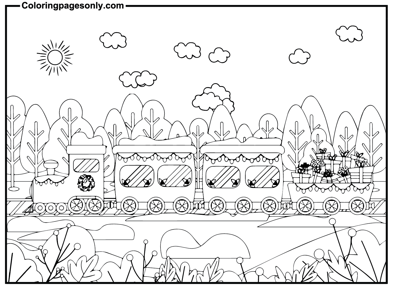 Train Pictures Coloring Pages