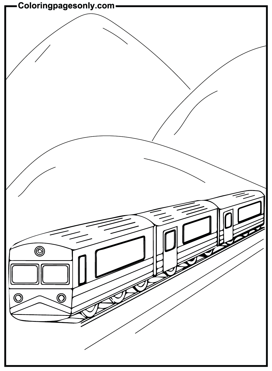 Train Printable Coloring Pages