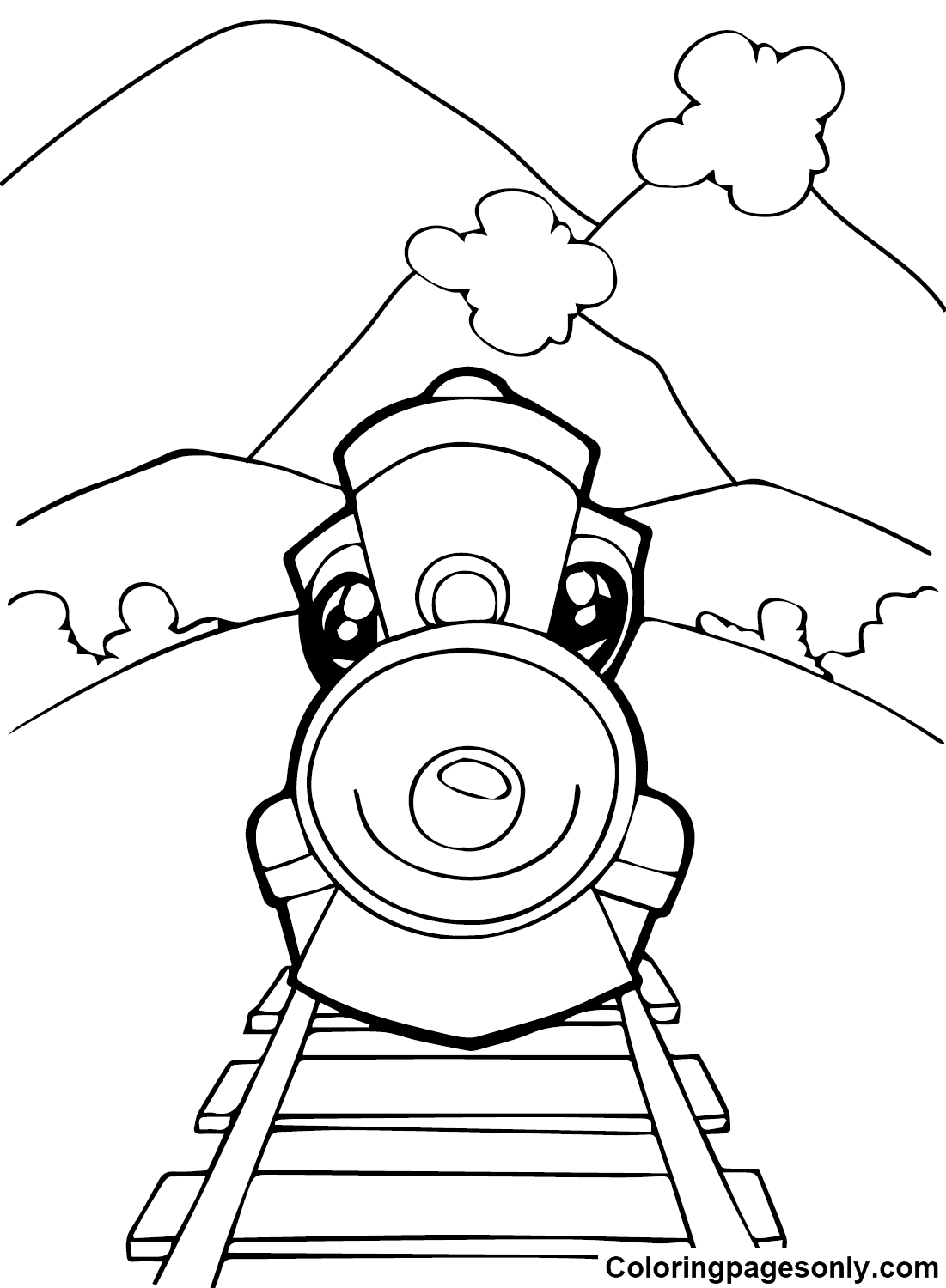 Train to Print Coloring Pages