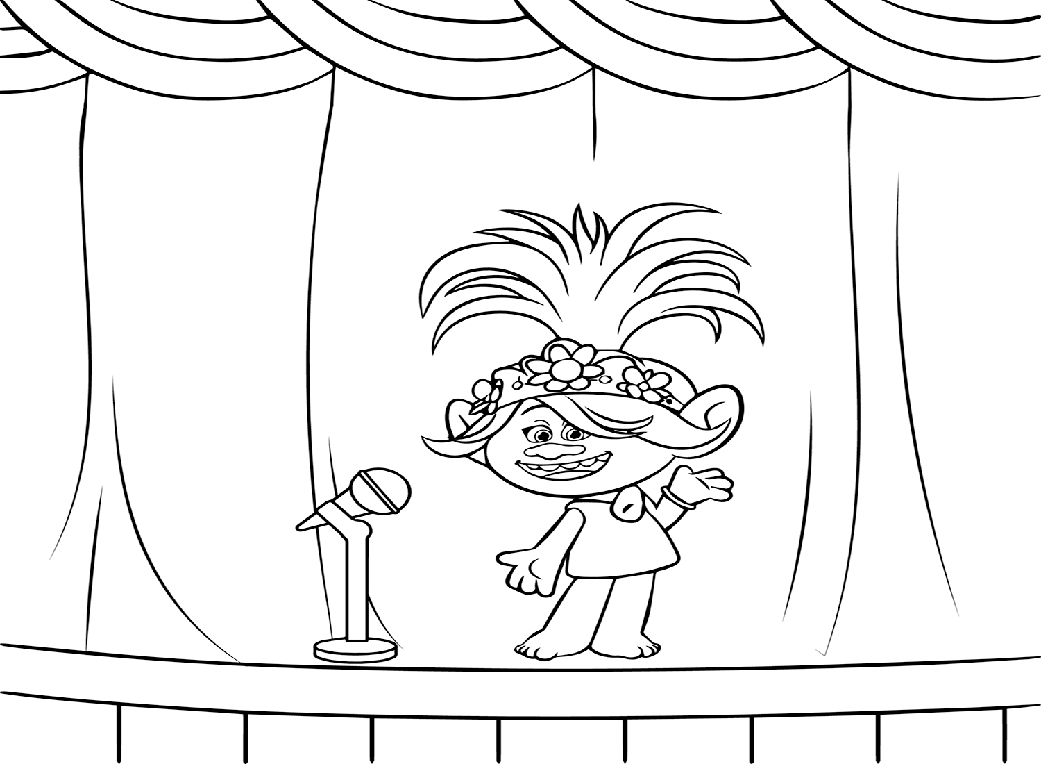 Trolls World Tour Printable Coloring Pages