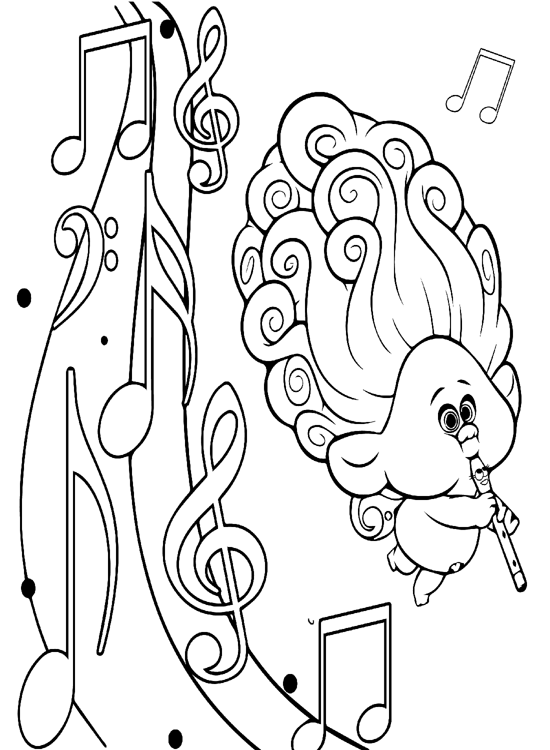 Trolls World Tour Sheets Coloring Page