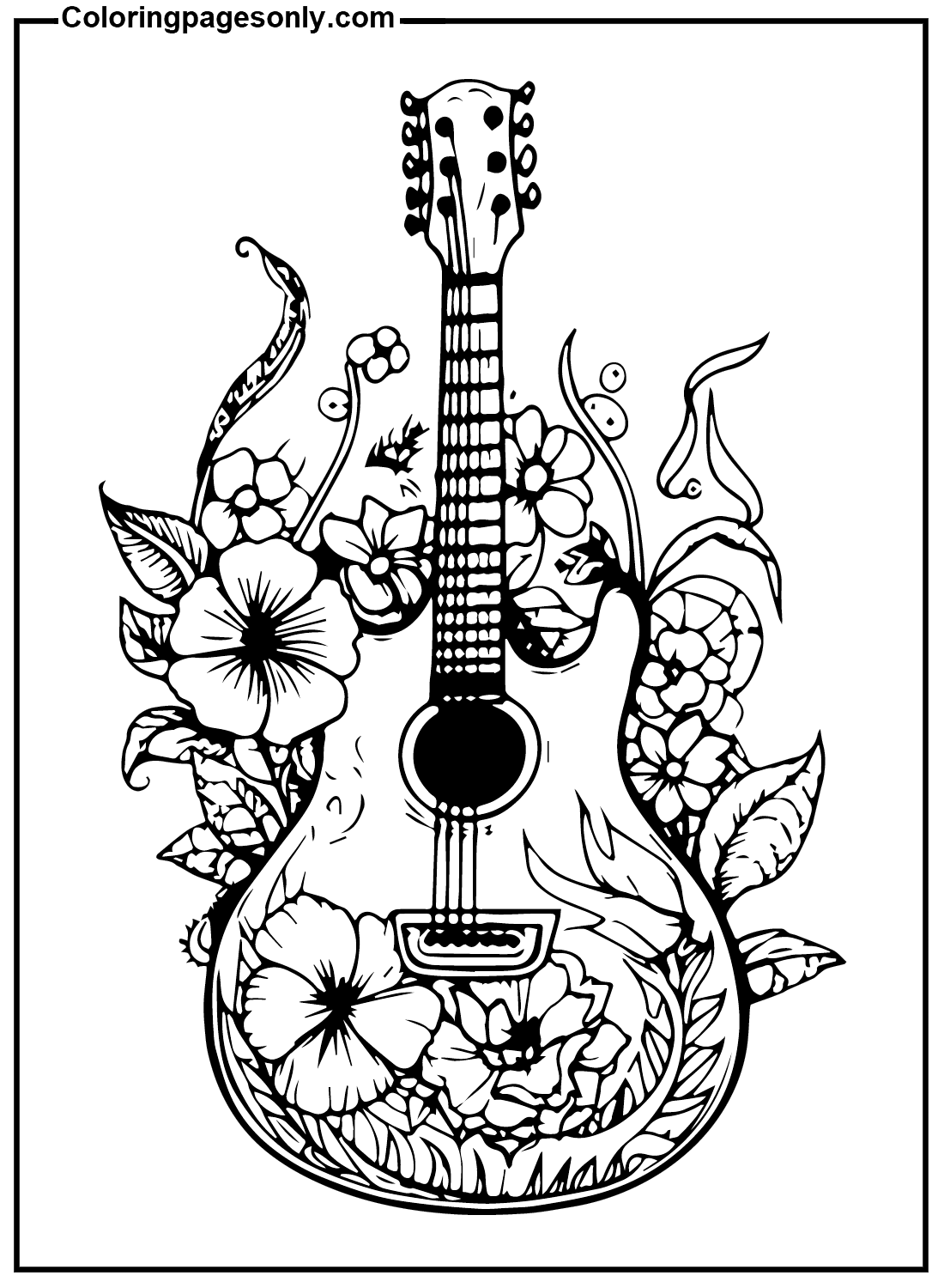 Ultimate Guitar Coloring Pages