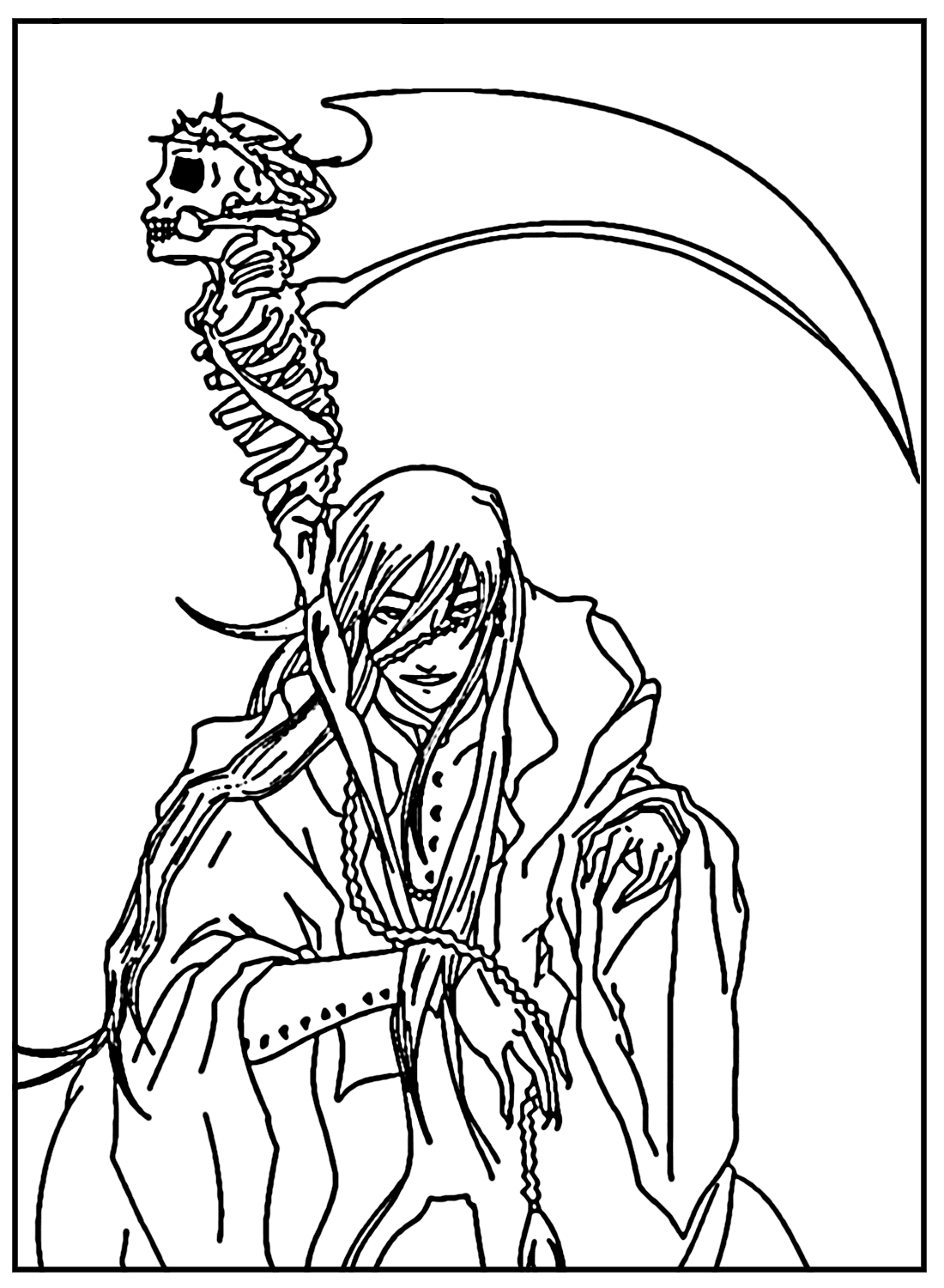 Undertaker From Black Butler Coloring Pages