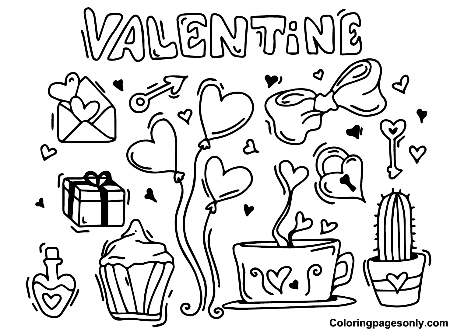 Valentines Day Card Ideas Coloring Pages