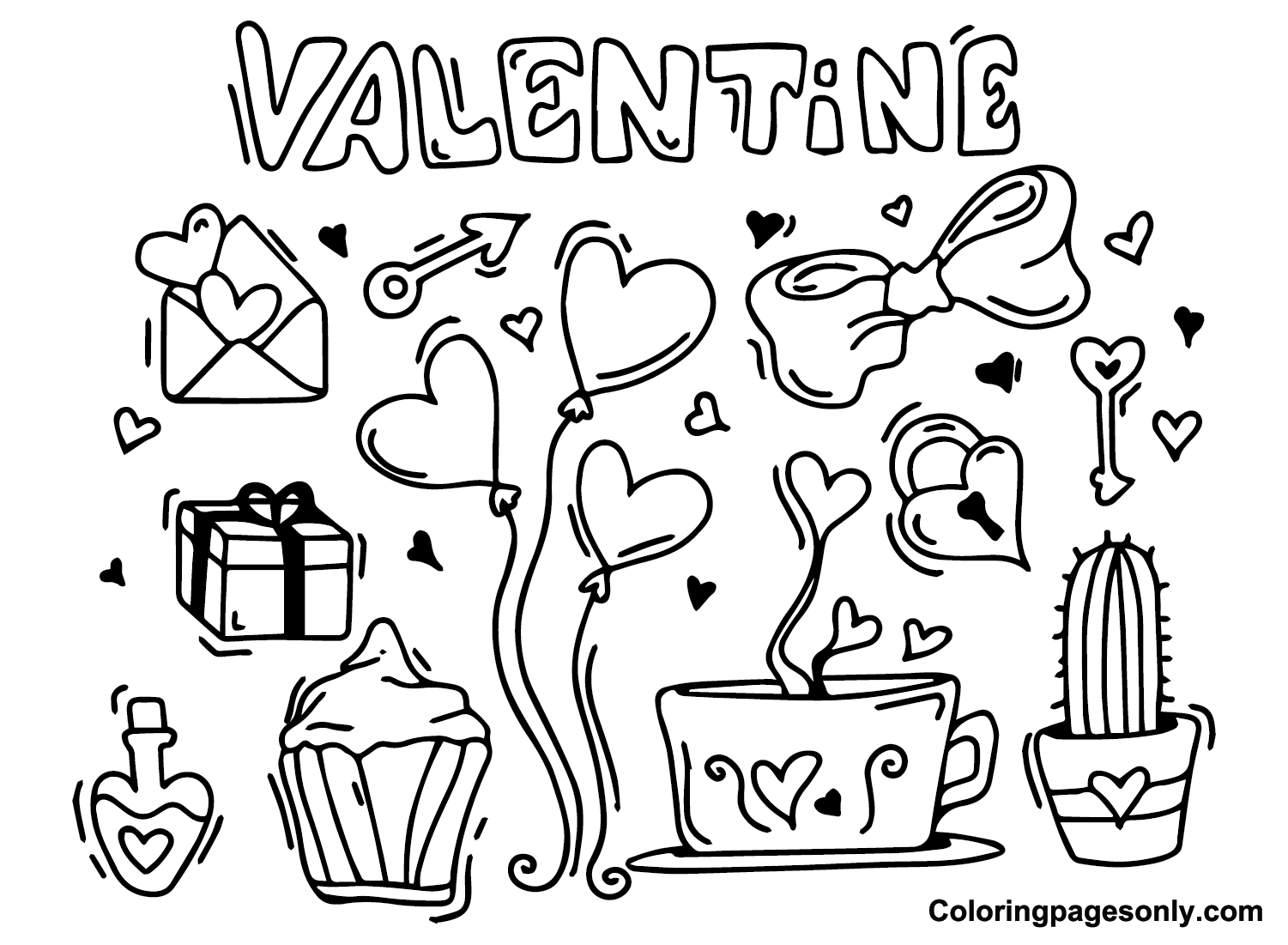 Valentines Day Card Ideas Coloring Page Free Printable Coloring Pages