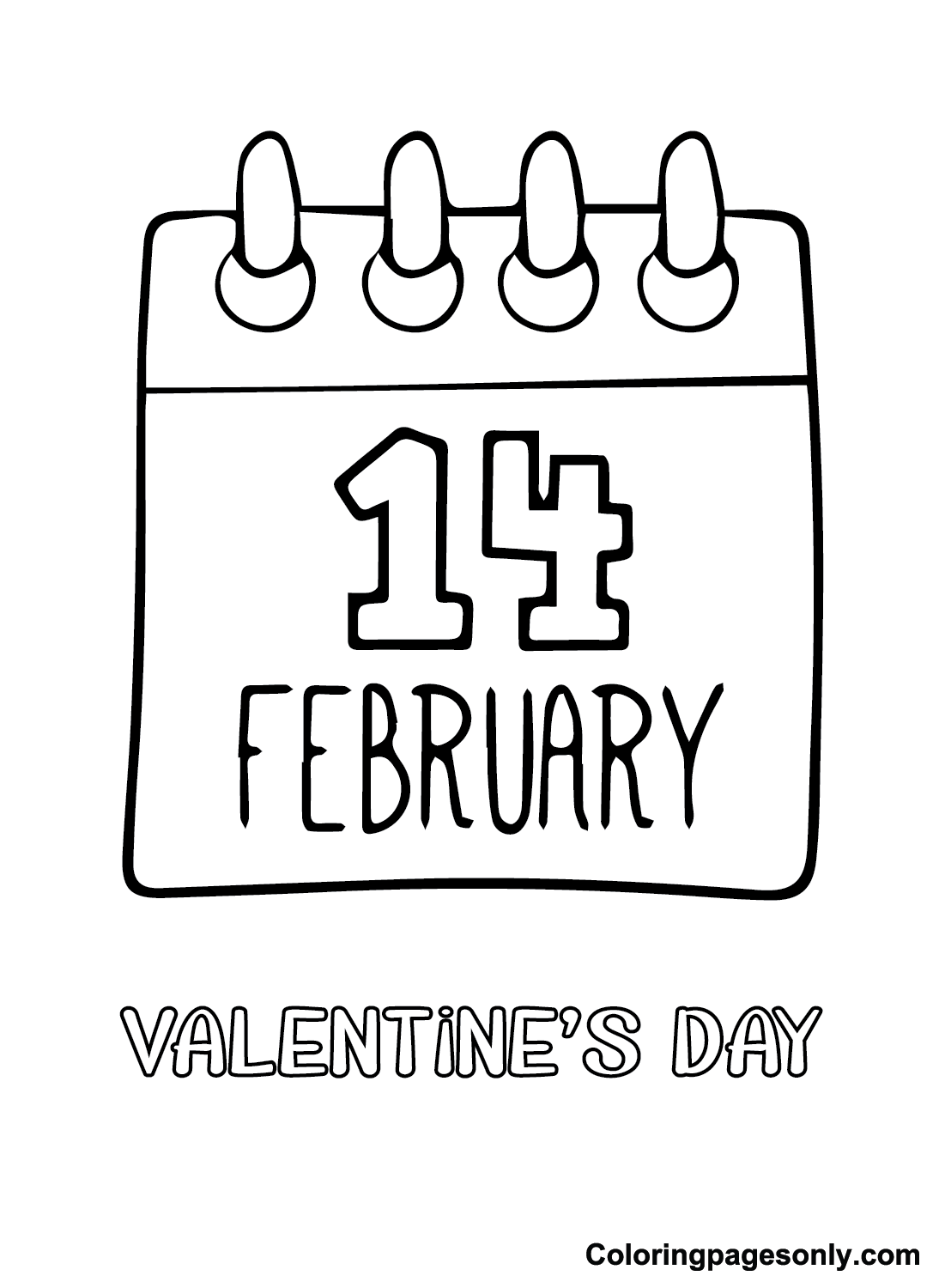 Valentines Day Card Printable Coloring Page Free Printable Coloring Pages