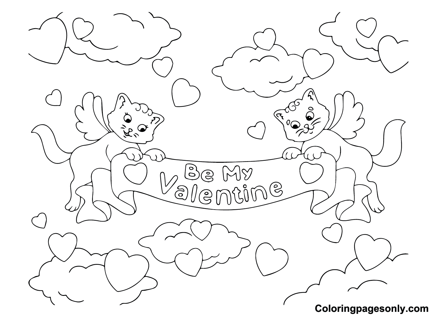 Valentines Day Cards Printable Coloring Pages