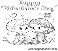 Valentines Day Cards Coloring Pages