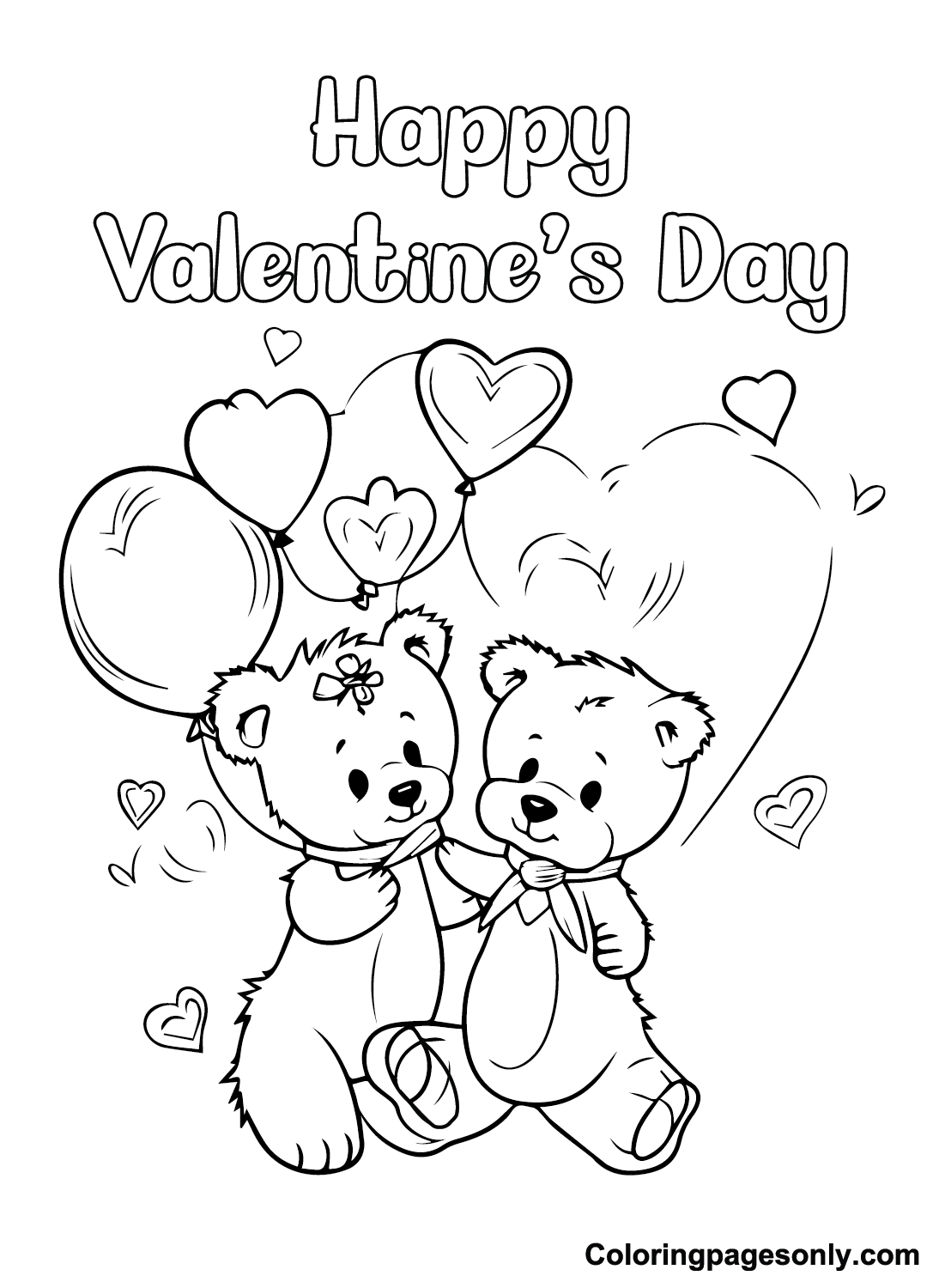 31 Valentine s Day Cards Coloring Pages ColoringPagesOnly