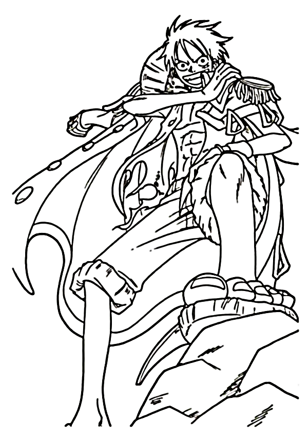 Warlike Luffy Coloring Pages