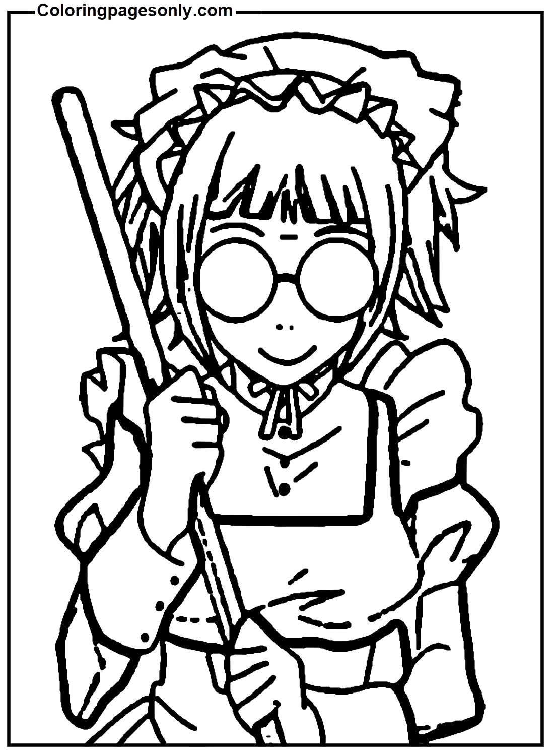 可爱的 Mey Rin Coloring Page