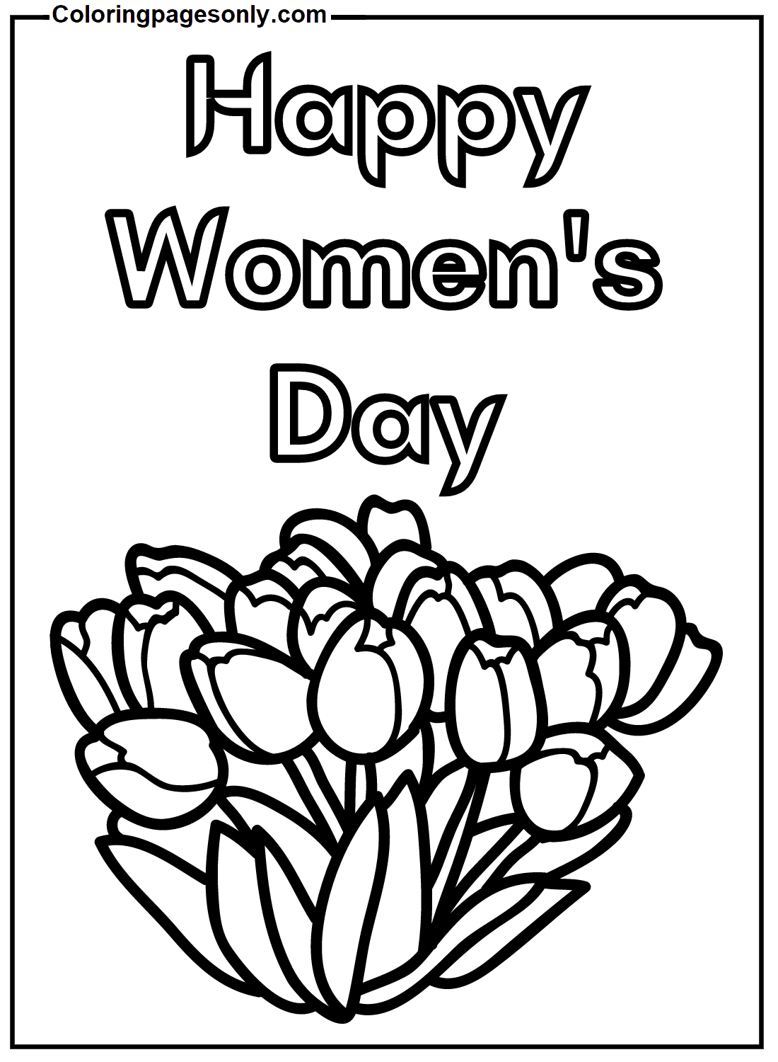 Imagen feliz del Día de la Mujer para imprimir del Día de la Mujer 2024