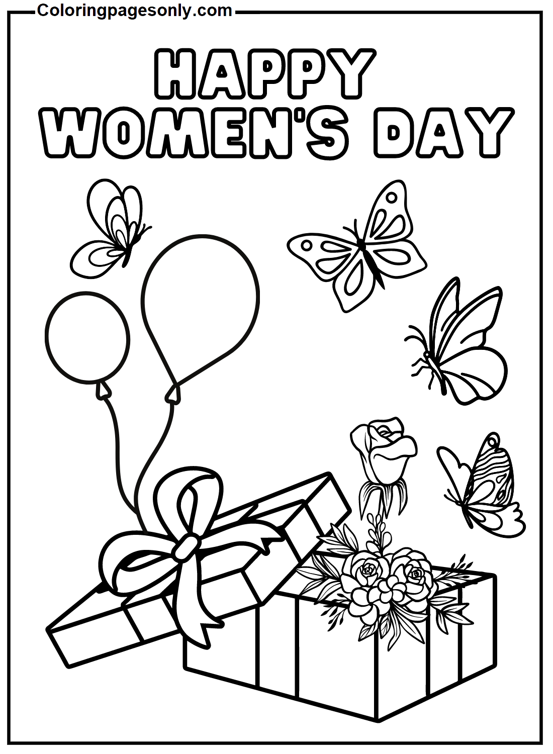 Feliz día de la mujer con regalo del Día de la Mujer 2024