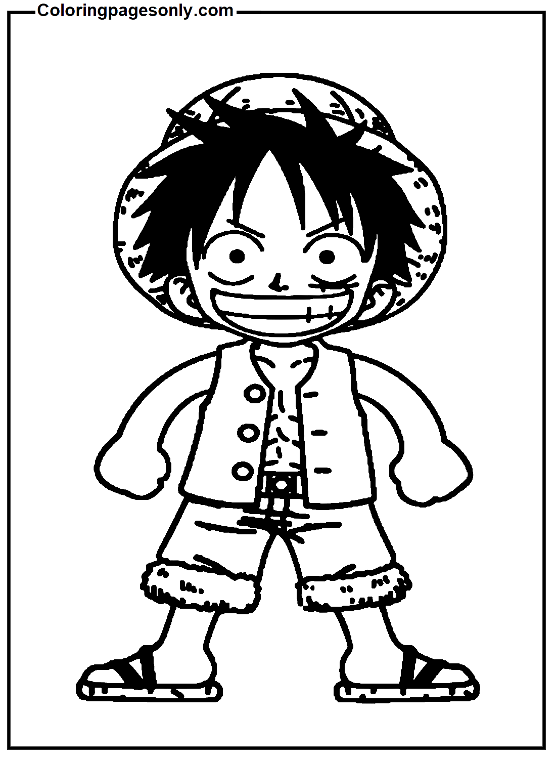 Sterke Luffy-afbeelding van Luffy