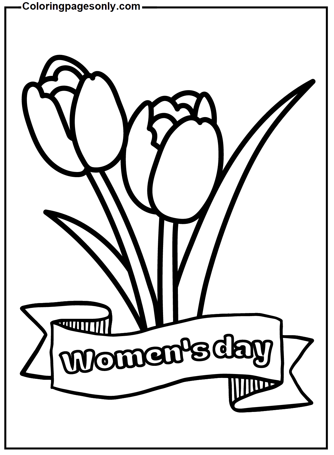 Imagem do Dia da Mulher para imprimir do Dia da Mulher de 2024