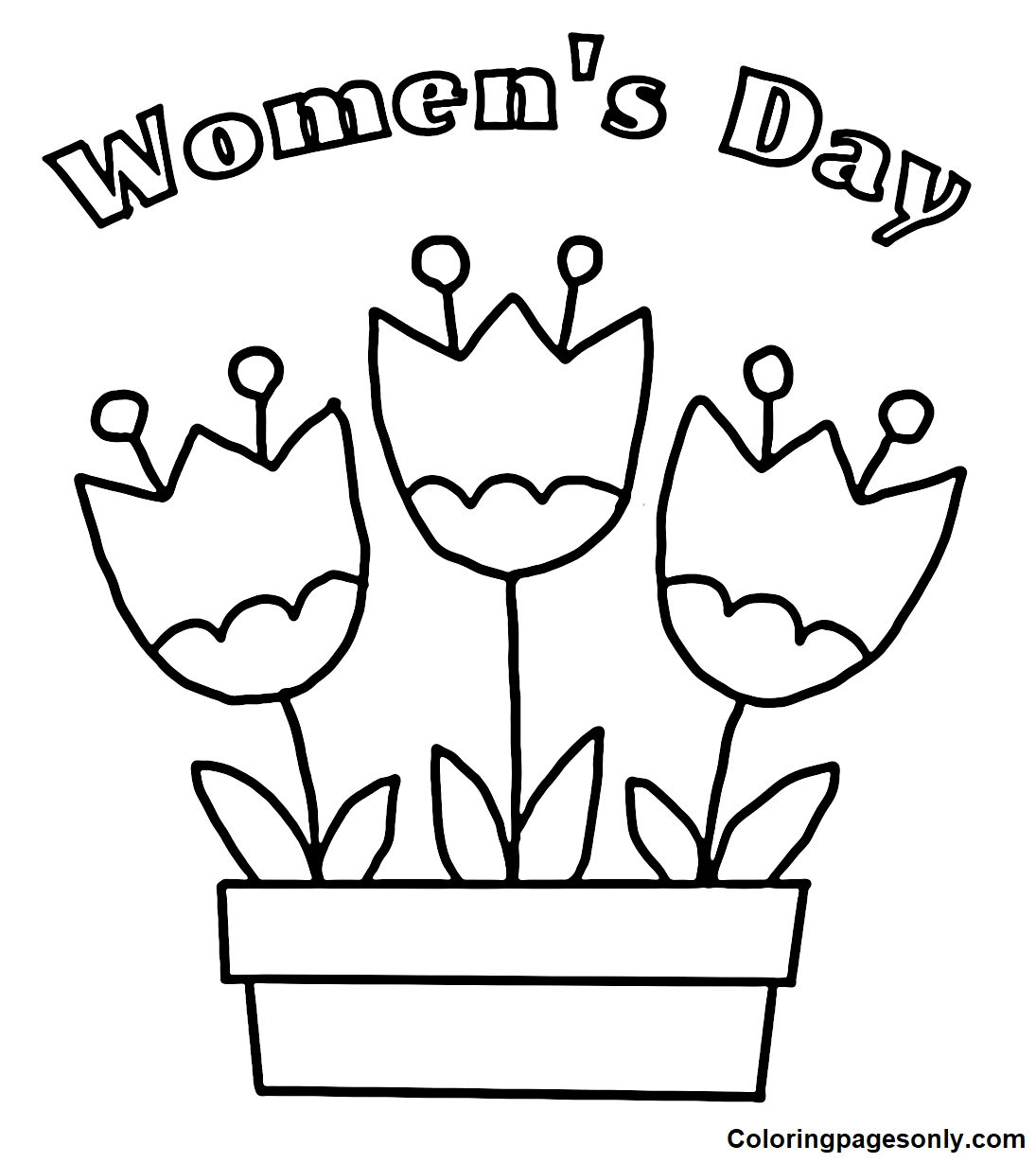Women’s Day Image Coloring Pages