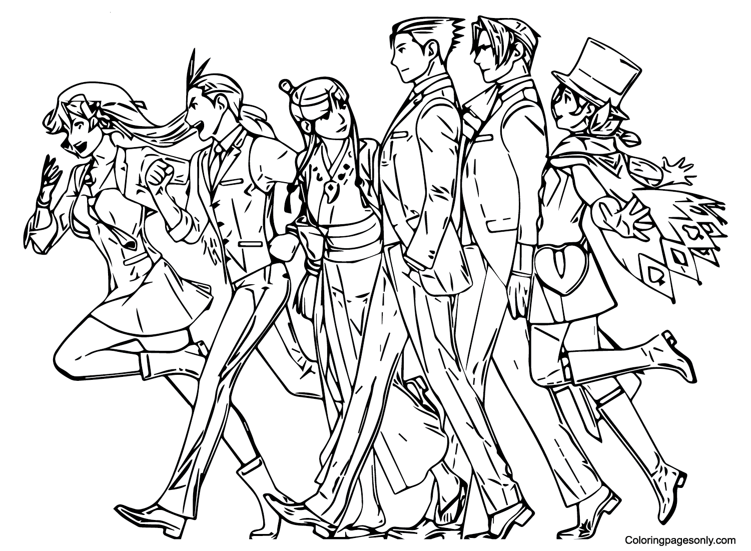 Ace Attorney-personages uit Ace Attorney