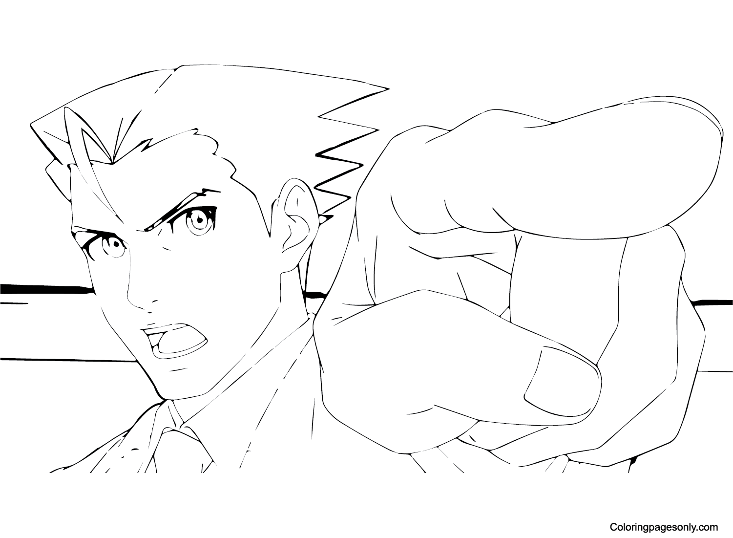 Ace Attorney Pictures Coloring Page