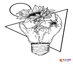 Aesthetic Drawing Coloring Page