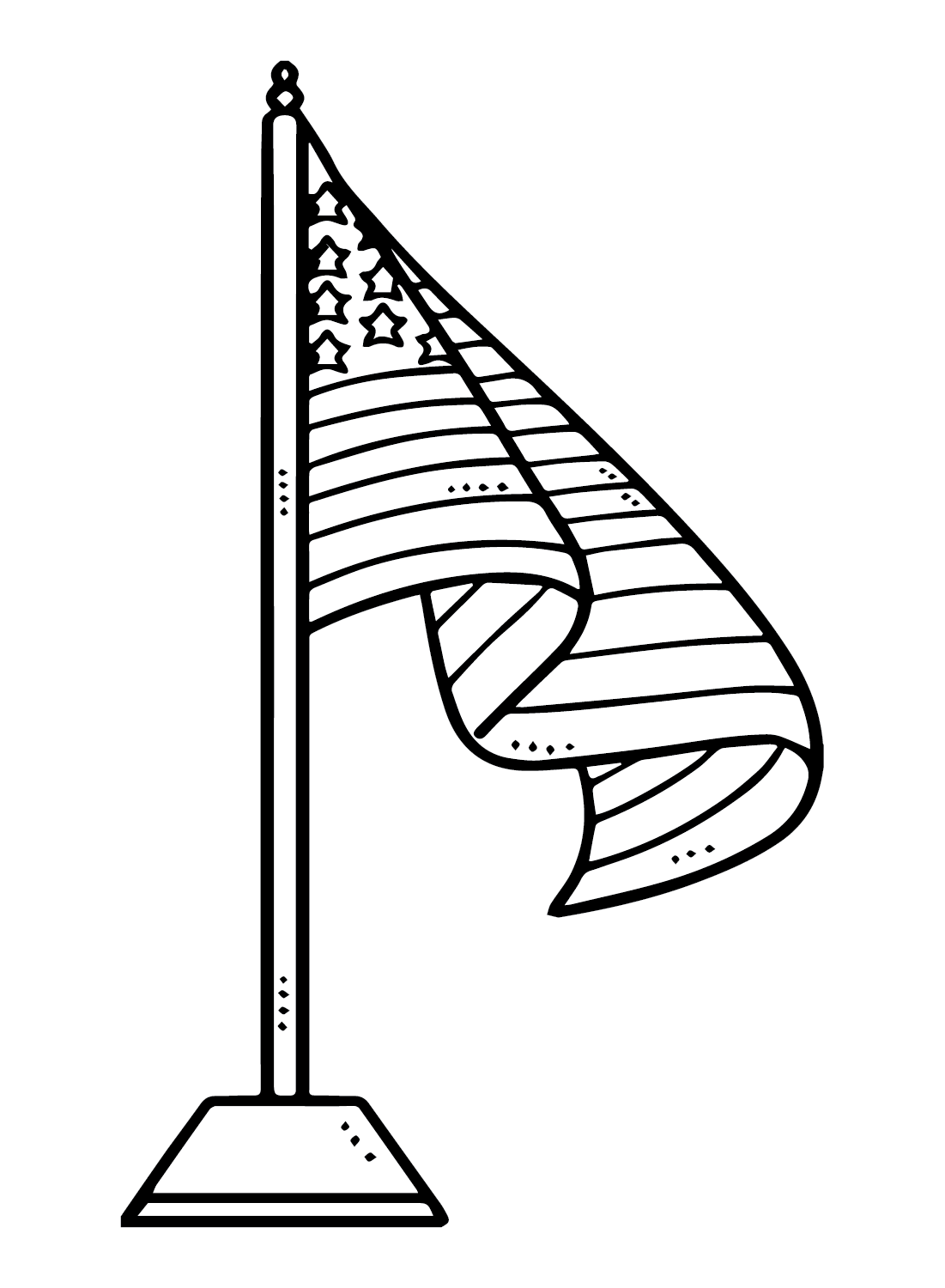 Free Printable American Flag Coloring Pages American Flag Coloring