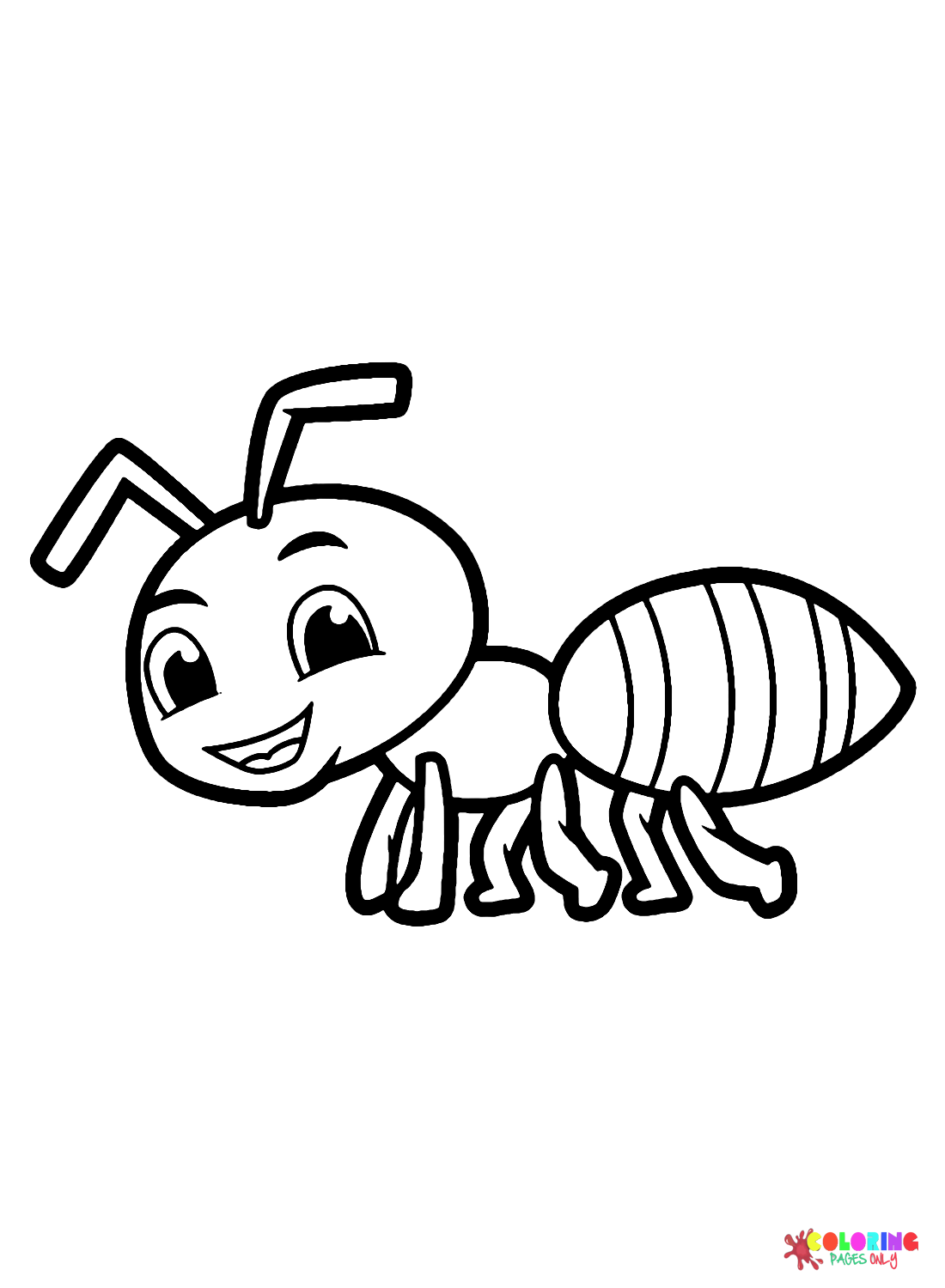 Ant Drawing Coloring Page
