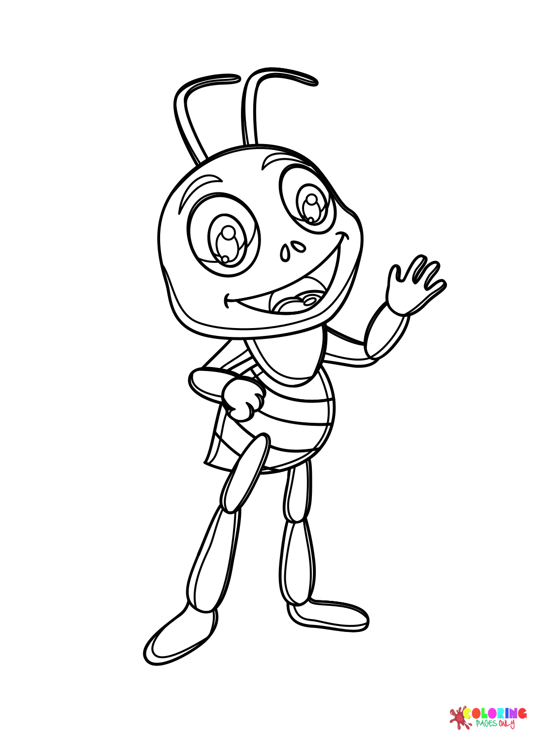Ant to Print Coloring Page