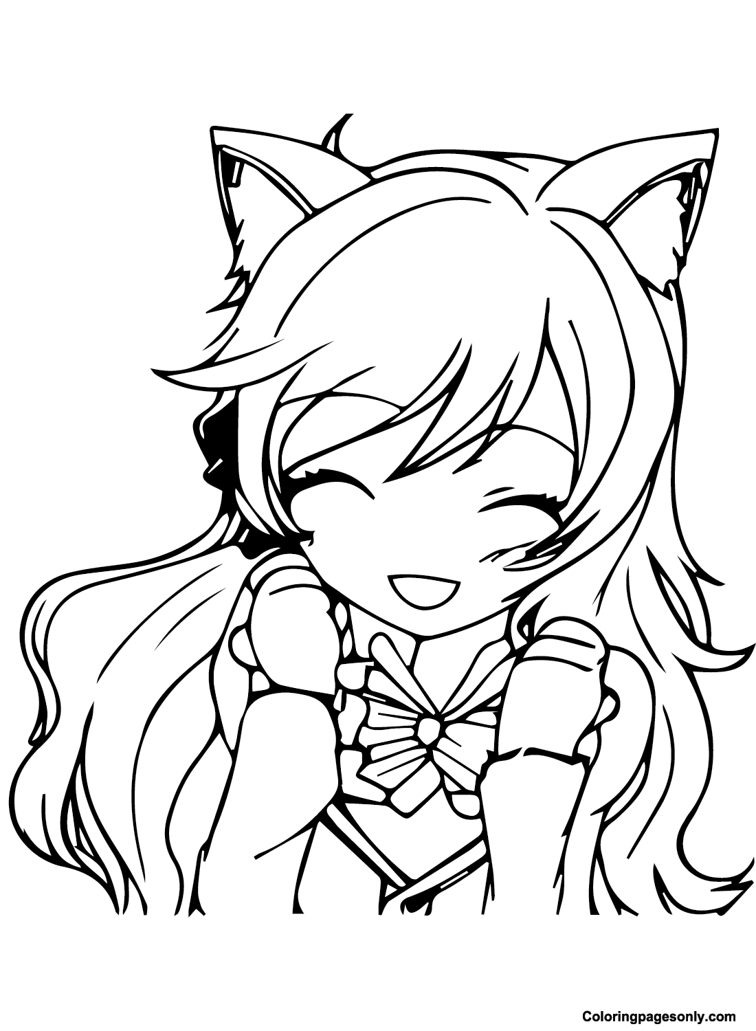 Aphmau Anime Coloring Page