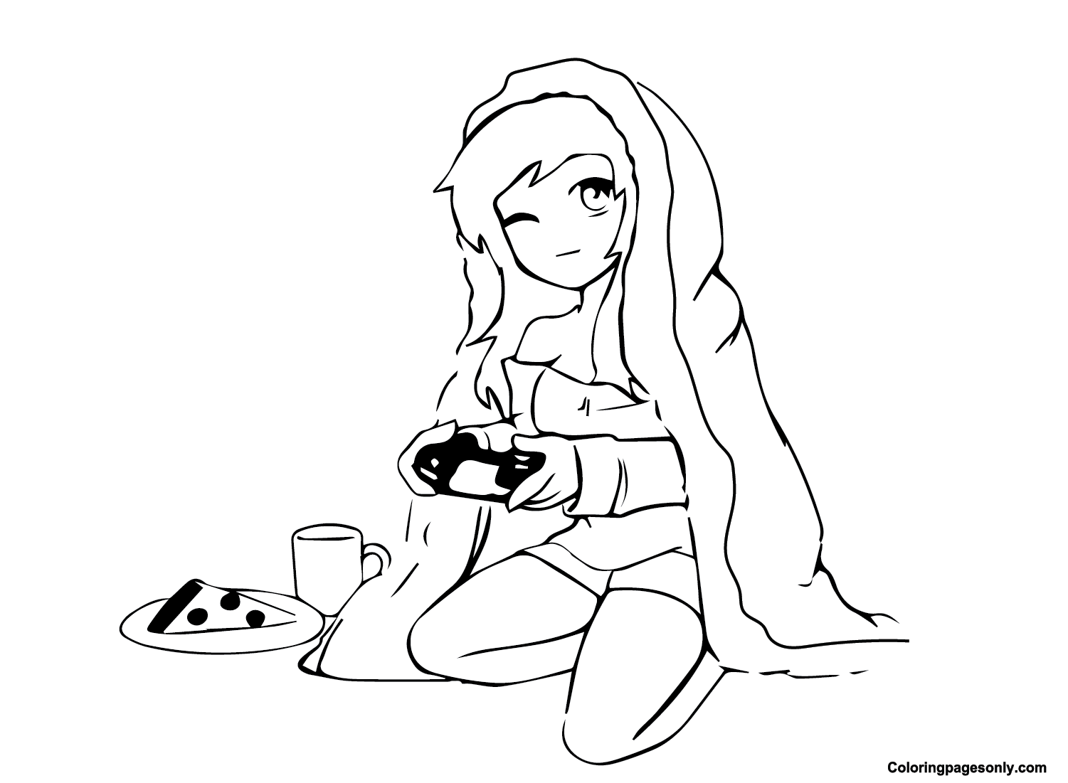 Aphmau Free Coloring Page