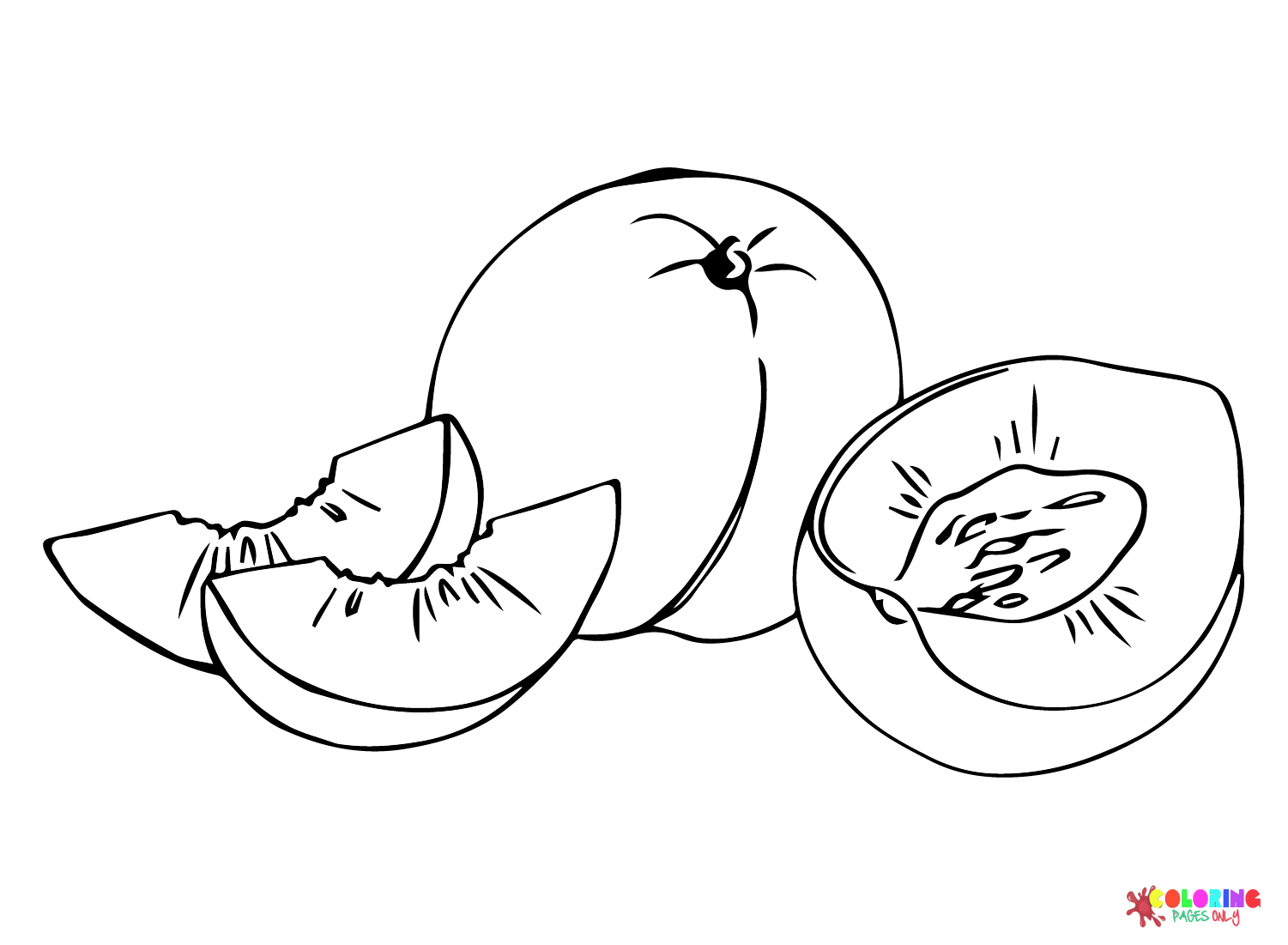 Apricot for Kids Coloring Page