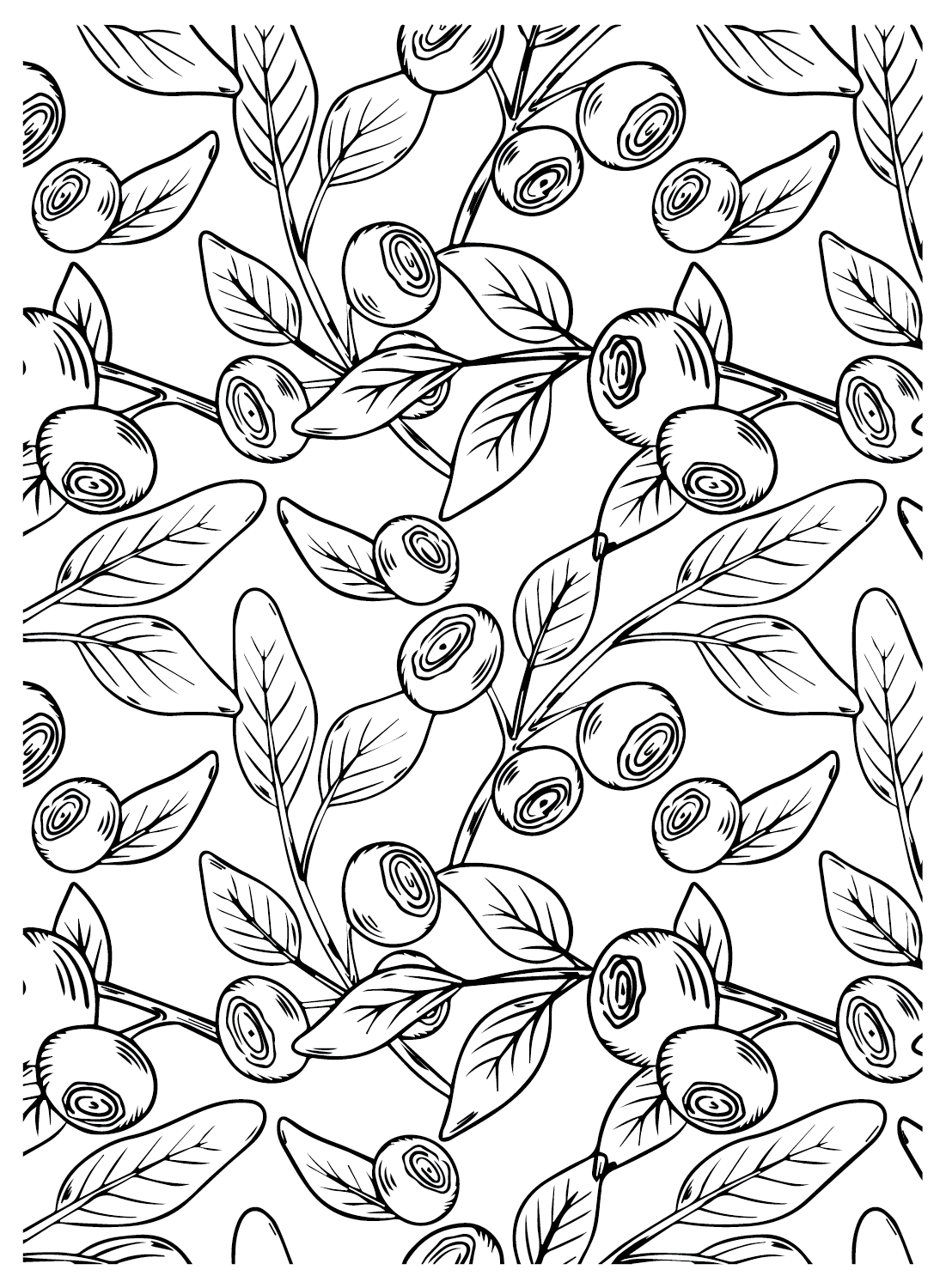 Background Huckleberry Coloring Page