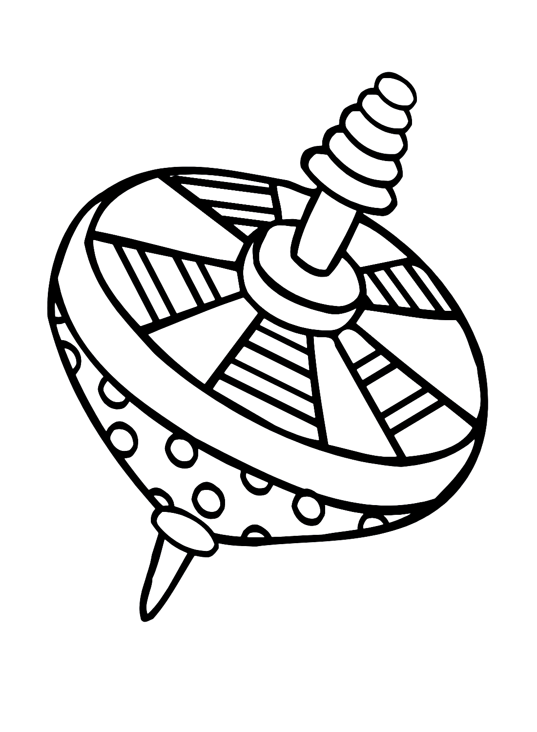 Beautiful Whirligig Coloring Page