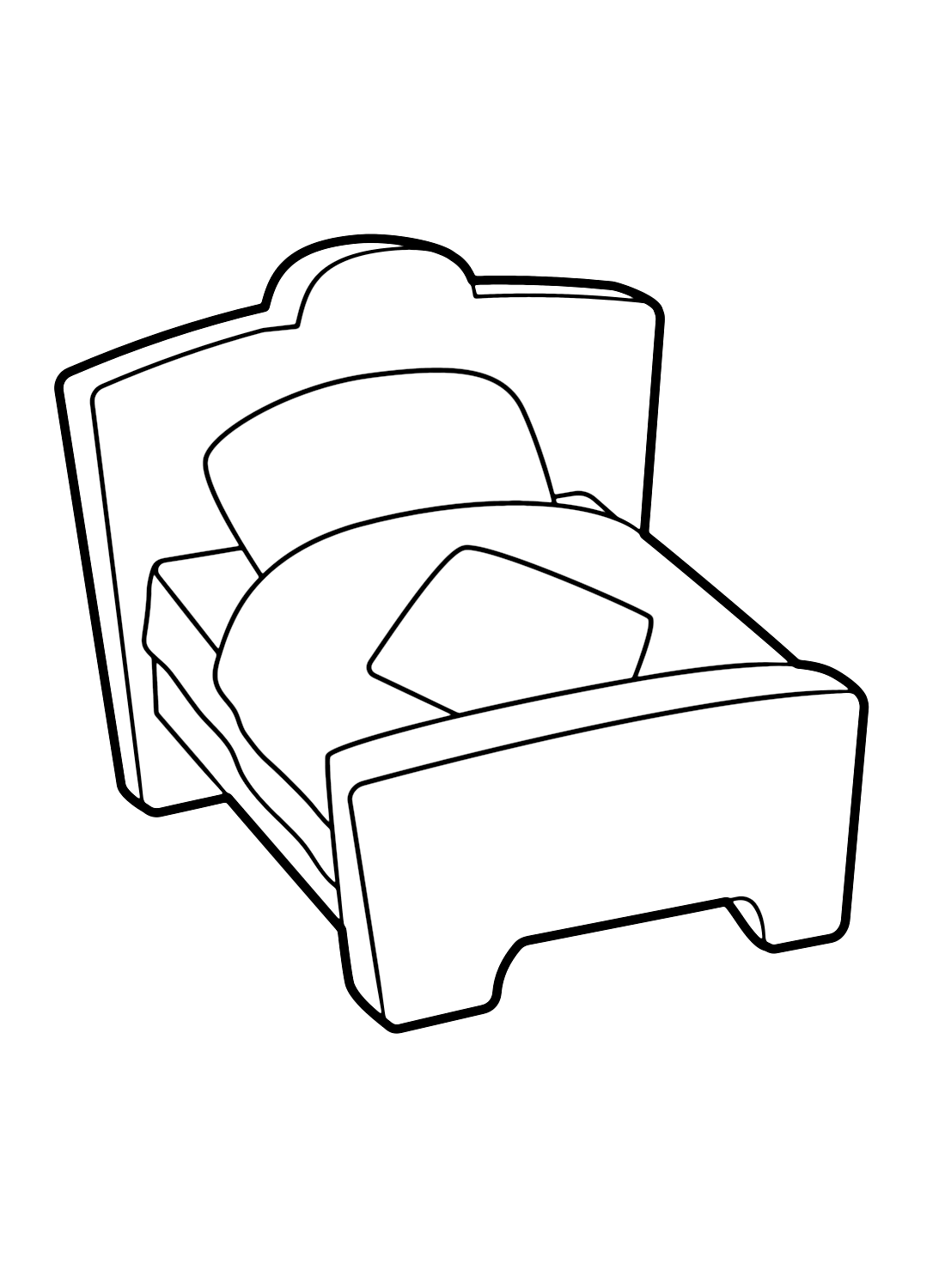 Bed Pictures Coloring Page