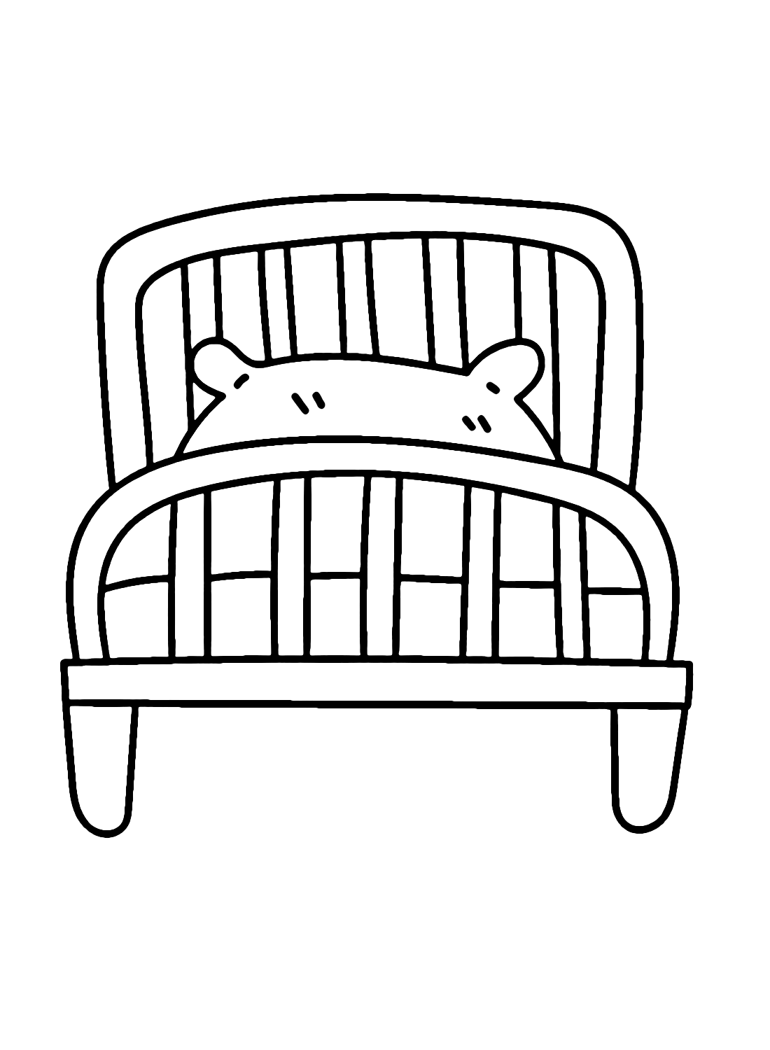 Bed For Kids Coloring Page Free Printable Coloring Pages