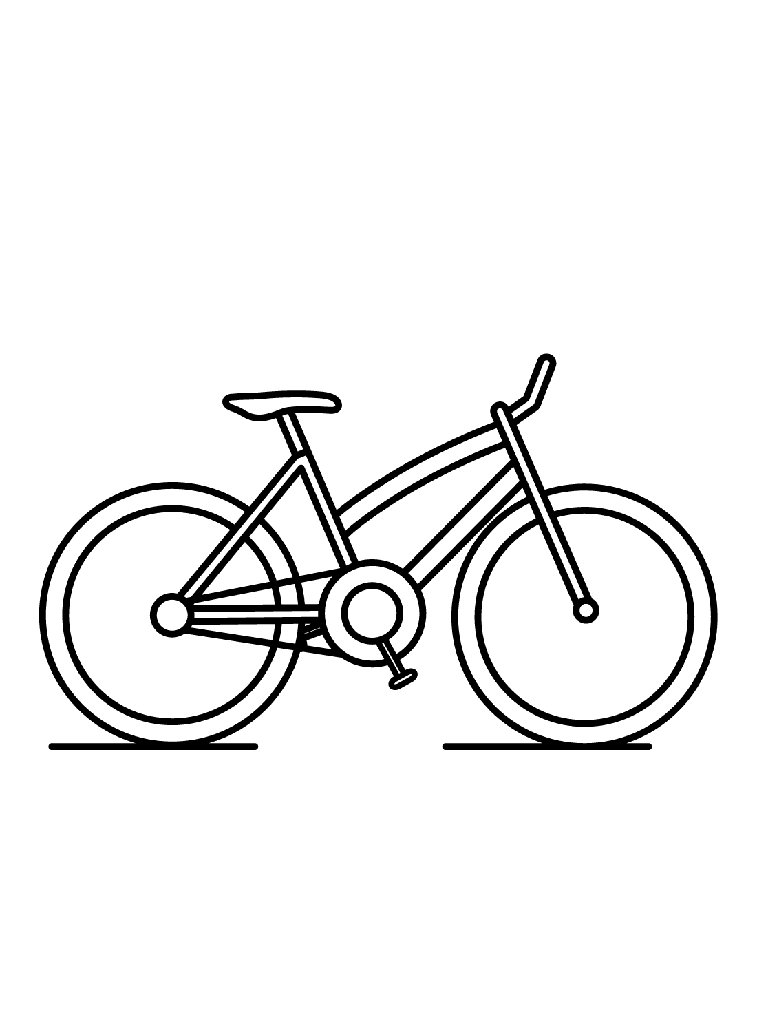 Bicycle Images Coloring Page